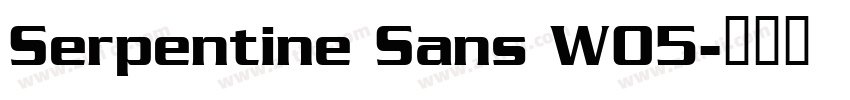 Serpentine Sans W05字体转换